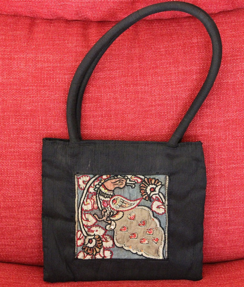 Handmade Cotton Kalamkari Block Print Shopping Work Tote Accessory bag –  Sweet Us