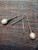 Pearl drop earrings in silver