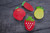 handpainted wooden magnets - fruit