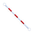 Telescopic Demarcation Poles 110cm - 220cm Red/White 10cm Diameter rings