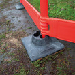 Champion Plus 1.5m Folding Barrier System close up base