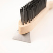 Trade Heavy Duty 290mm 4 Row Wire Scratch Brush with Scraper WS5