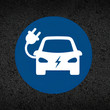 EV Charging Car Logo Thermoplastic