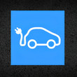 EV Charging Car Logo Thermoplastic