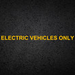 Electric Vehicles Only Thermoplastic Road Marking