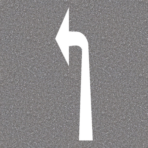 Thermoplastic Left Turn Arrow