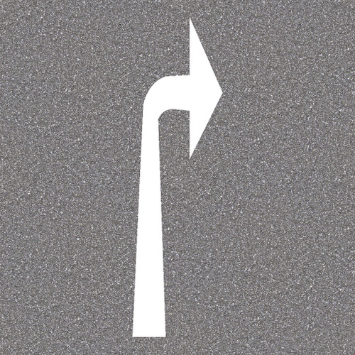 Thermoplastic Right Turn Arrow