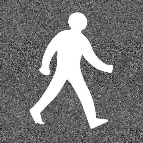 Thermoplastic Walking Pedestrian Road Symbol Thermoplastic Walking Pedestrian Road Symbol