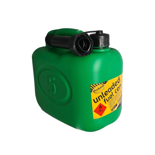 5 Litre Plastic Fuel Can - Green