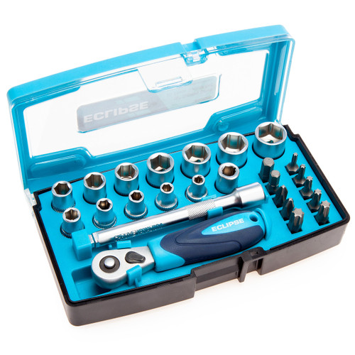 Eclipse ESS25PS Socket Set 1/4in Square Drive (25 Piece)