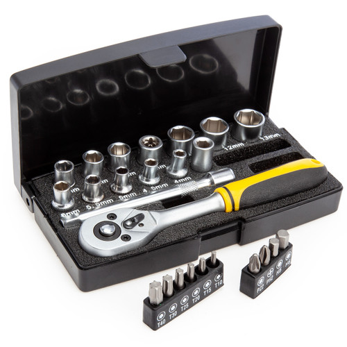 XTrade X0900017 Socket Set 1/4in Drive (25 Piece) XTrade X0900017 Socket Set 1/4in Drive (25 Piece)