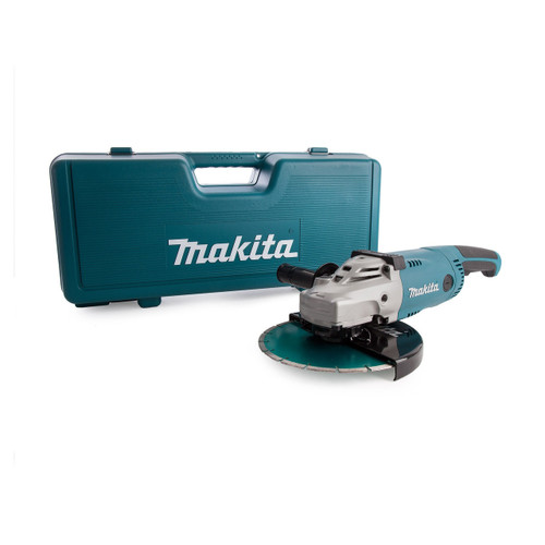 Makita GA9020KD 9 inch/230mm Angle Grinder with Kit Box & Diamond Blade (240V)