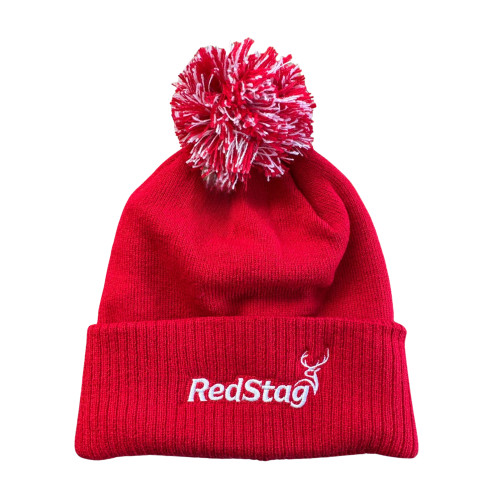 Red Stag Winter Bobble Hat