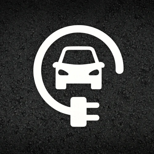 EV Charging Car Logo Thermoplastic