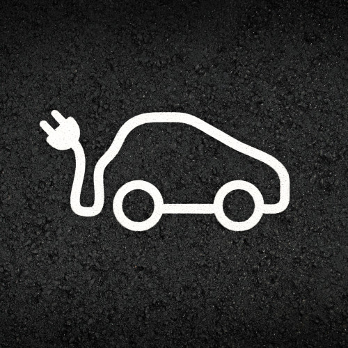 EV Charging Car Logo Thermoplastic