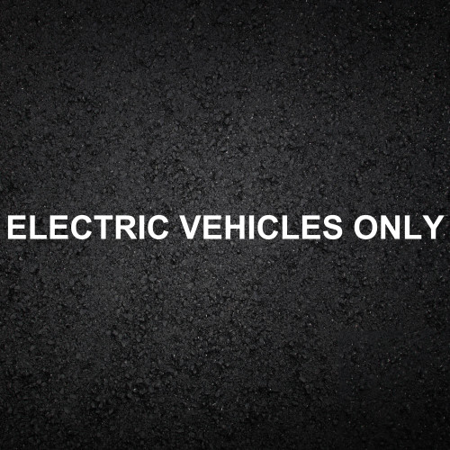 Electric Vehicles Only Thermoplastic Road Marking