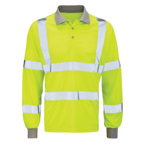 Andromeda Long Sleeve Polo Shirt - Yellow Hi-Visibility