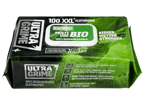 UltraGrime Pro XXL Bio Wipes : 100 Pack