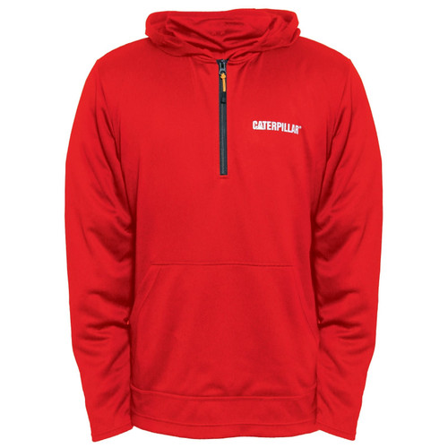 Caterpillar Guardian Quarter Zip Hoodie Red Tide