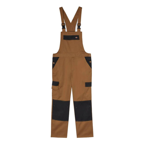 Dickies Everyday Bib and Brace Khaki/Black