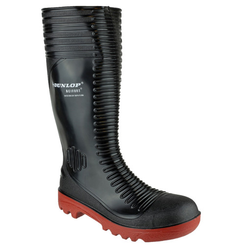 Dunlop Acifort Ribbed Full Safety Wellington Black