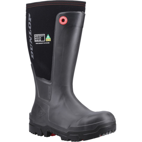 Dunlop Snugboot Workpro Full Safety Wellington Black