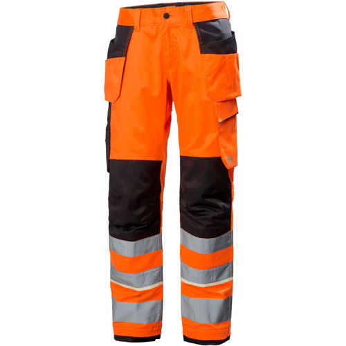 Helly Hansen Workwear UC-ME Construction Trouser CL2 Hi Vis Orange/Ebony