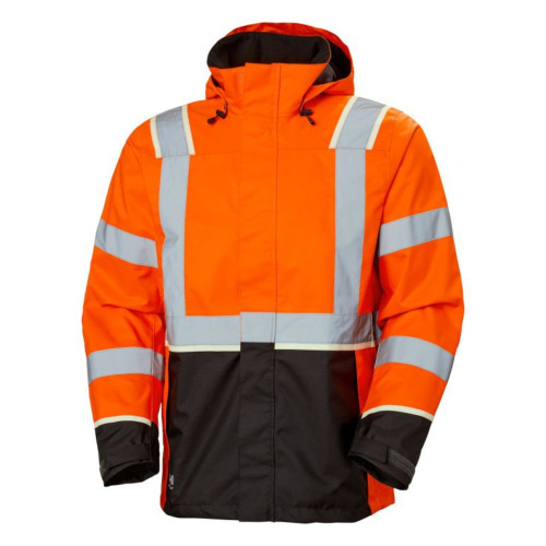 Helly Hansen Workwear UC-ME Shell Jacket Hi Vis Orange/Ebony