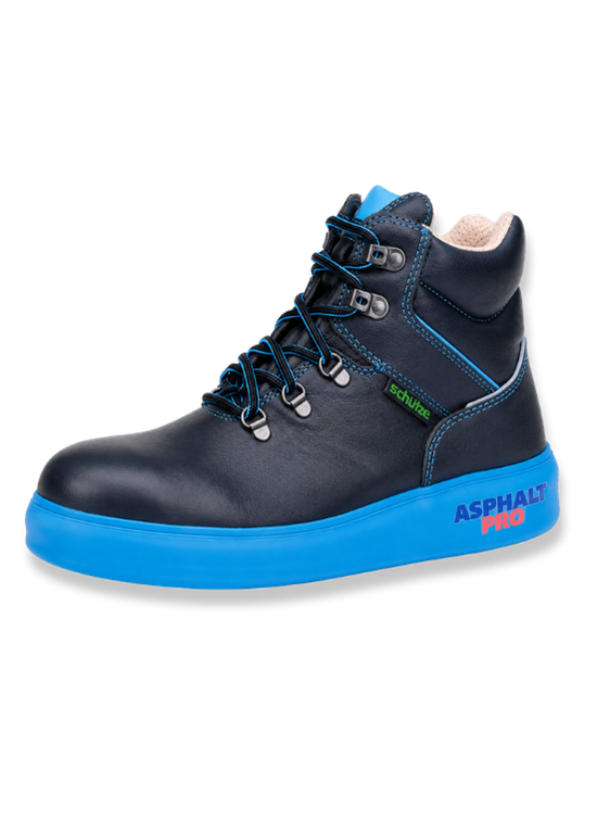 Black asphalt safety boots