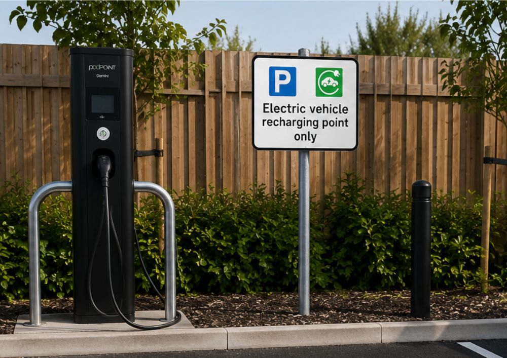 Signage For EV charging areas