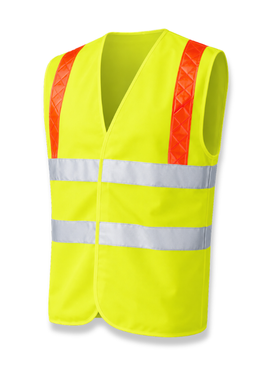 High-visibility safety vest