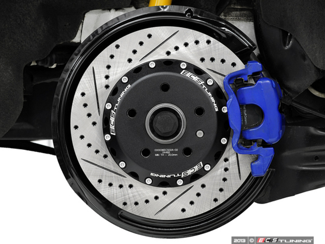 ECS Tuning - 310x22mm Rear Cross-Drilled & Slotted 2-Piece Brake Discs