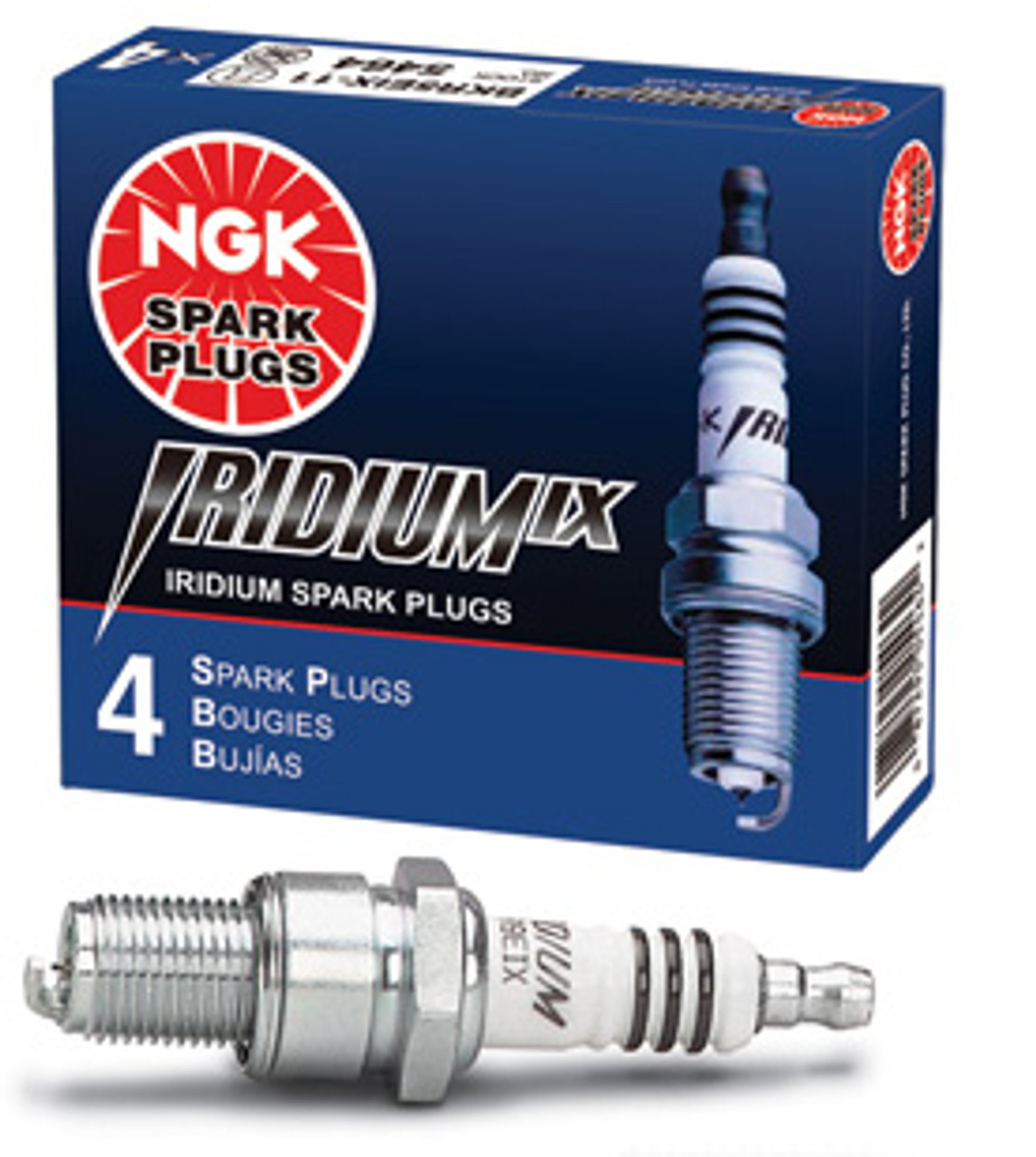 NGK BKR7EIX (x4) Iridium X Spark Plug Set - 2.0 TSI (EA888 Gen1