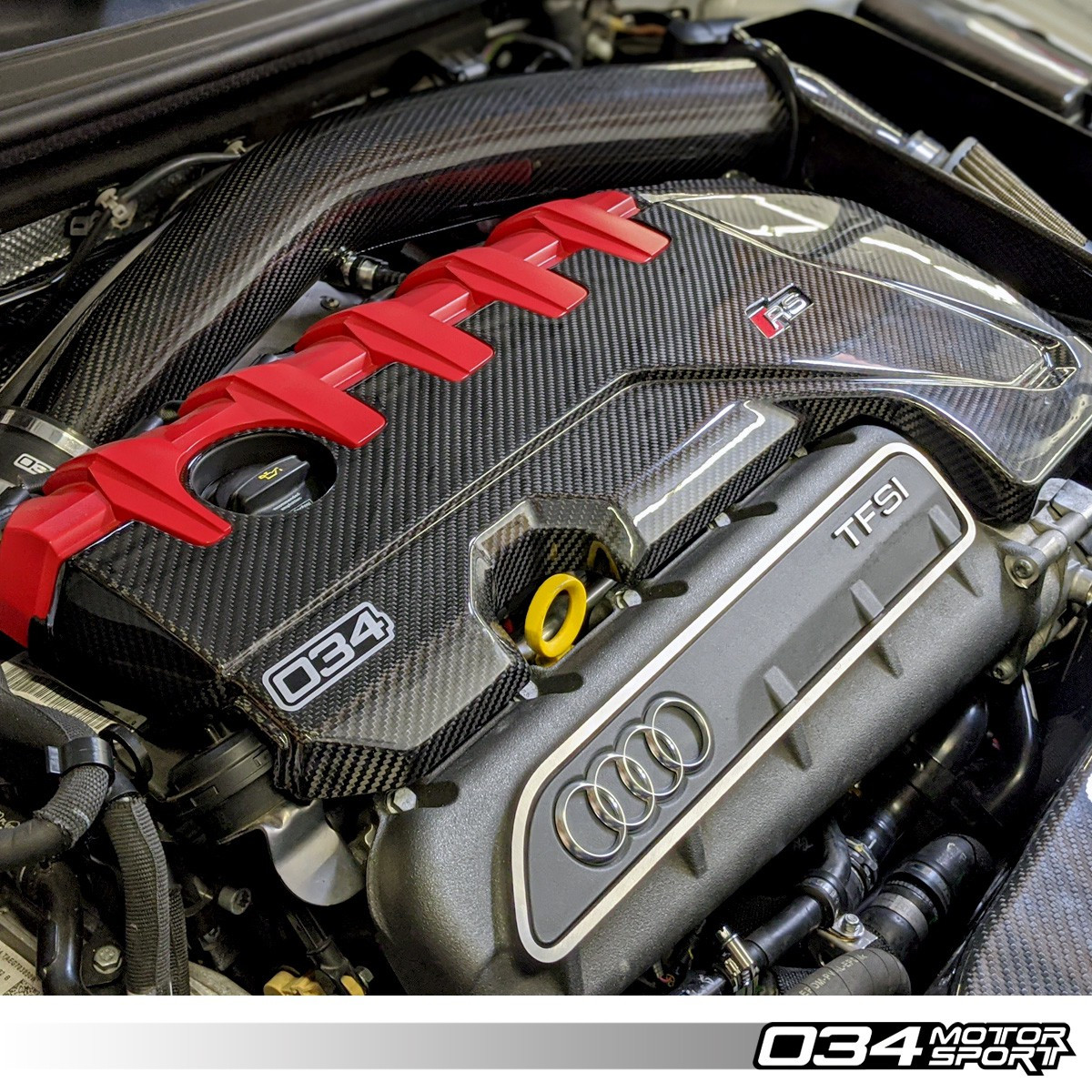 034Motorsport Carbon Fibre Engine Cover - RS3 8V/TTRS 8S - Awesome GTI