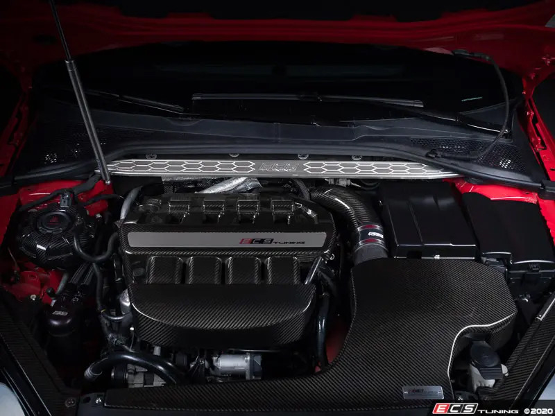ECS Tuning バッテリーカバー ゴルフ7 7.5 アウディa3 ECS Tuning Matte Black Battery Cover Kit - MQB - Awesome GTI