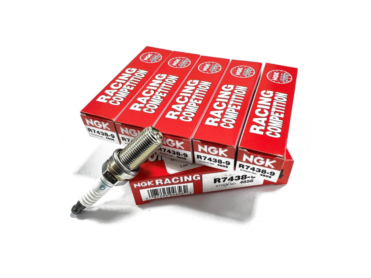 NGK Competition R7438-9 (x5) Angled Ground Strap Spark Plug Set