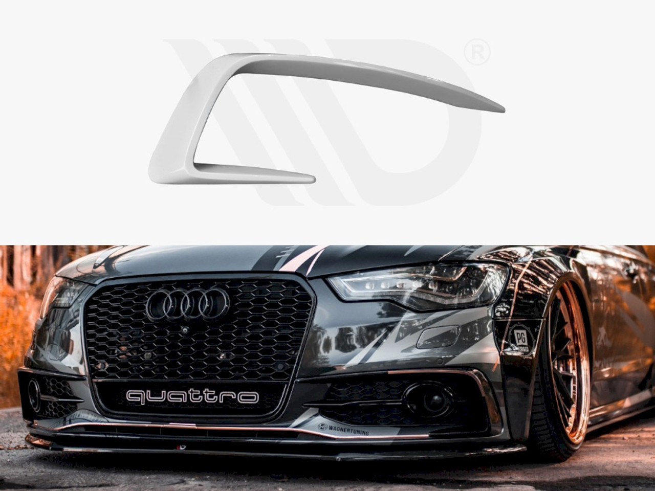 FRONT SPLITTER V.2 AUDI A6 S-LINE / S6 C8 – Maxton Design USA