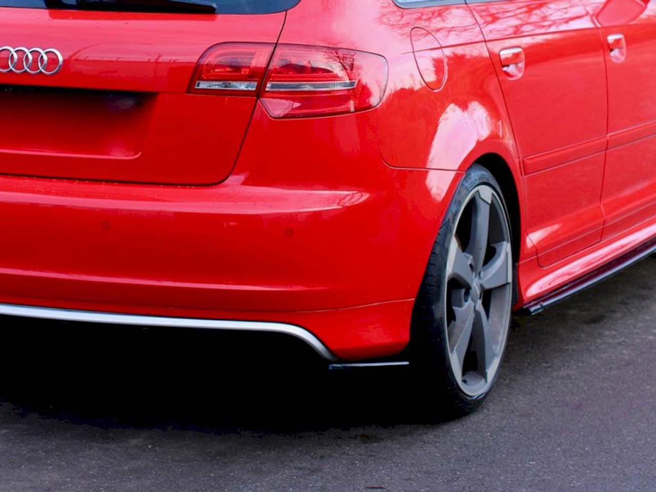 Rear Side Splitters Audi A3 Sportback 8P / 8P Facelift