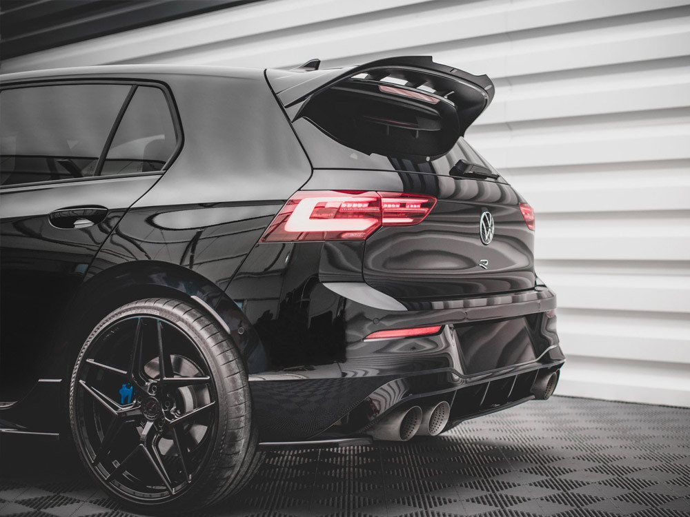 Maxton Design Gloss Black Spoiler Cap VW Golf R-Performance