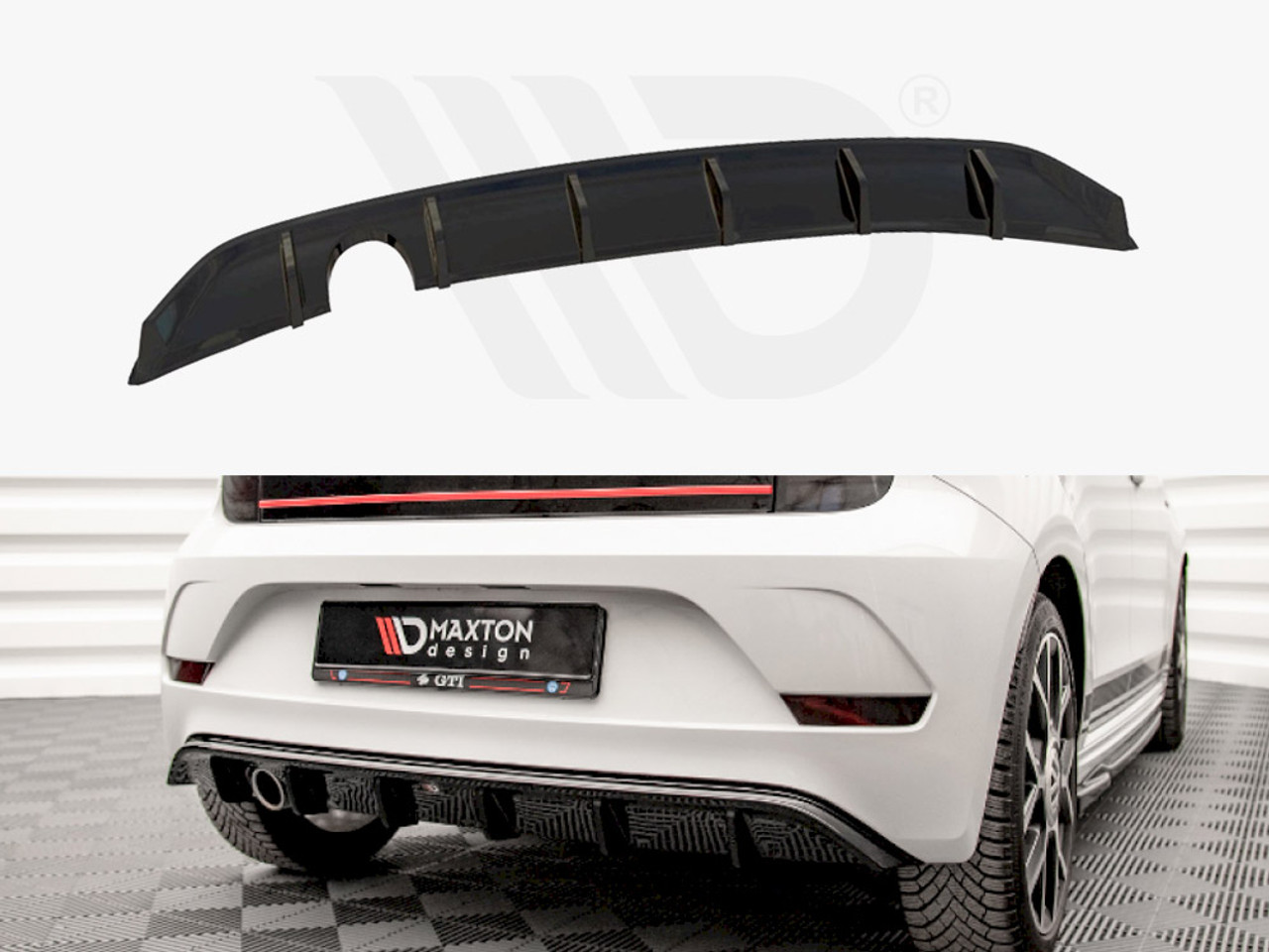 Maxton Design Gloss Black Rear Valance VW Up GTI (2018-) - Awesome GTI -  Volkswagen Audi Group Specialists