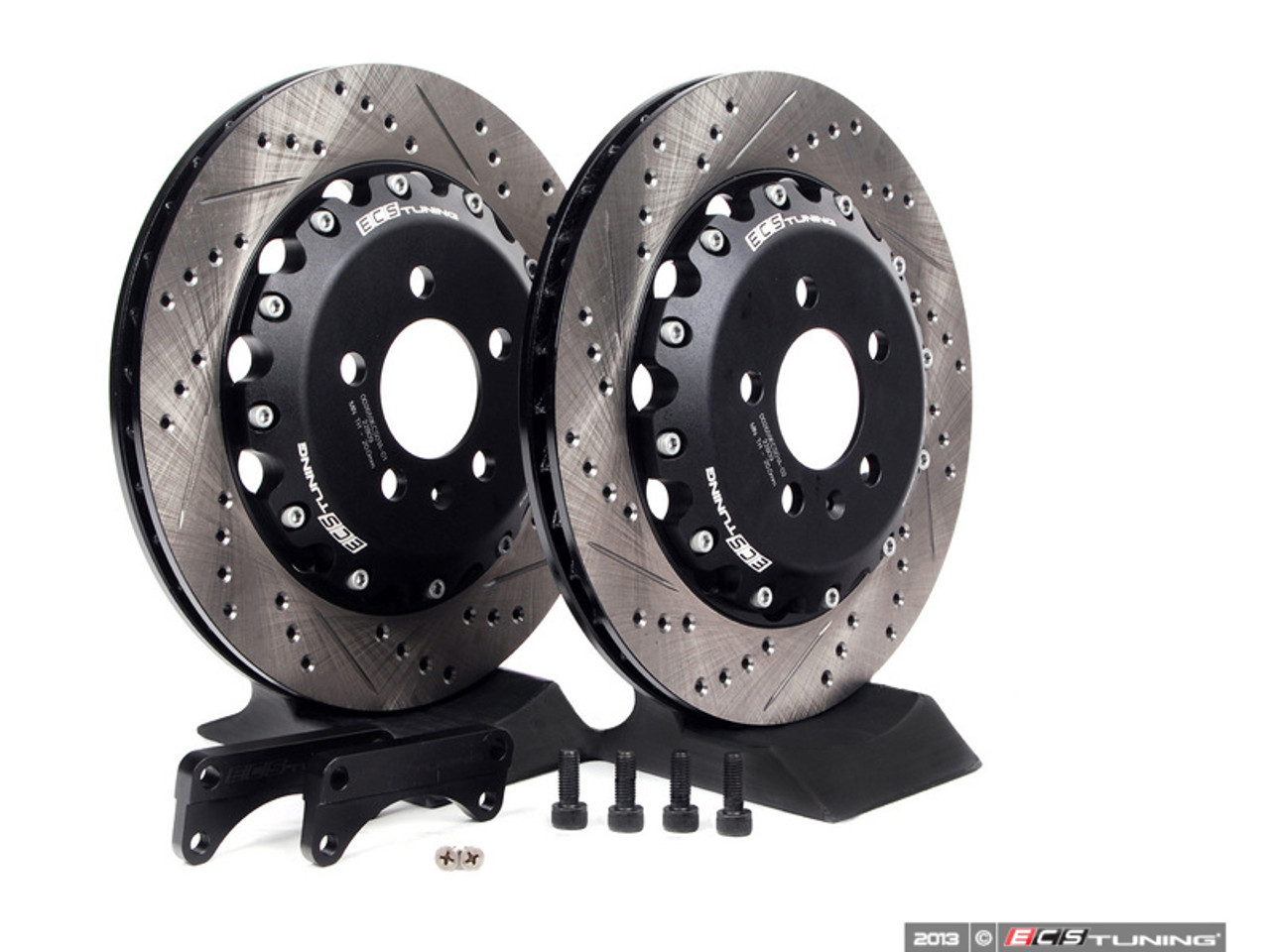 ECS Stage 1 Rear Big Brake Kit - Drilled and Grooved 306x22mm