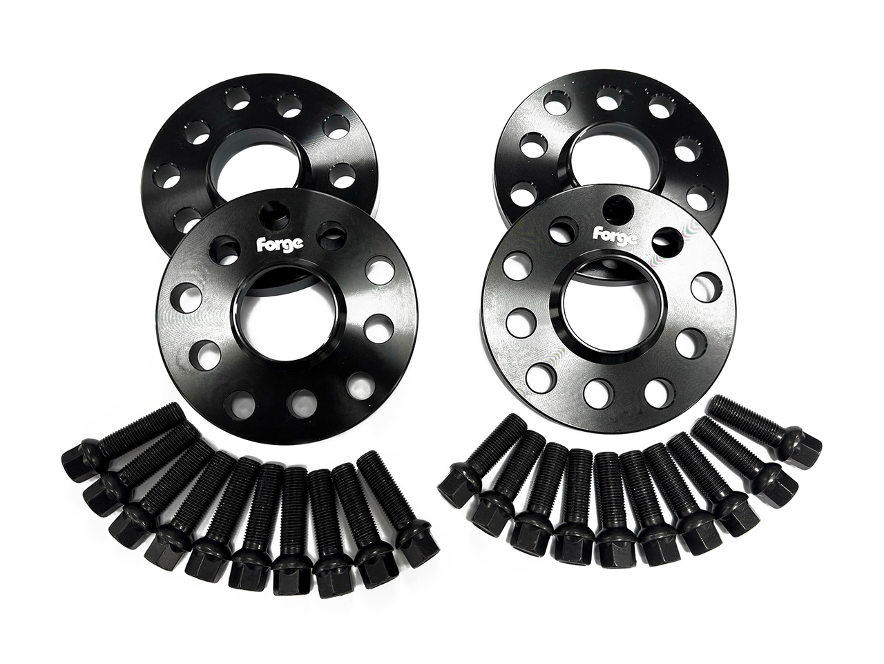 4-Piece Black 20mm Wheel Spacer Kit For Audi Q5 SQ5 A4 A5 A6 A7 - 5x112 Bolt Pattern, 66.6mm Hub Bore