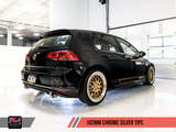 AWE Tuning Mk7 GTI Touring Edition Exhaust - Chrome Silver Tailpipes