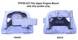 Powerflex Upper Engine Mount Insert Kit - PFF85-531