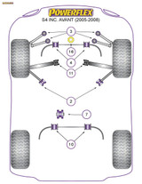 Powerflex Black Front Lower Arm Inner Bush - S4 inc. Avant - PFF3-211BLK