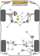 Powerflex Lower Engine Mount Insert (Large) - Toledo Mk3 5P upto 2008 - PFF85-504