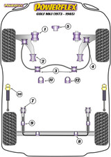 Powerflex Rear Beam Mounting Bush - Golf MK1 (1973 - 1985) - PFR85-220