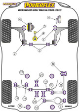 Powerflex Rear Subframe Rear Mounting Bush  - Golf MK6 5K (2009-2012) - PFR85-528