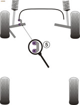 Powerflex Front Anti Roll Bar Link Bush - Phaeton (2002-2009) - PFF3-213-12