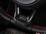 ECS Tuning Steering Wheel Hub Overlay - Black Carbon Fibre - Golf 7